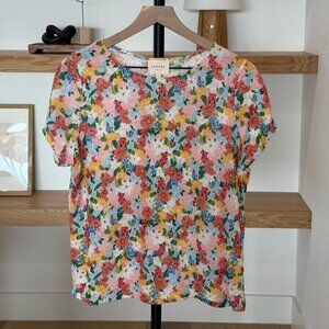 Sezane Andre T - Shirt - Pastel Flowers - M